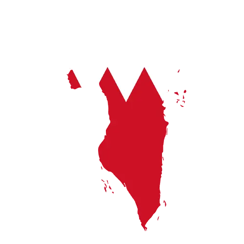 تلفیق نقشه و پرچم بحرین