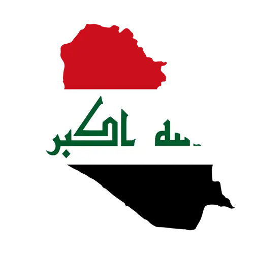 تلفیق نقشه و پرچم عراق