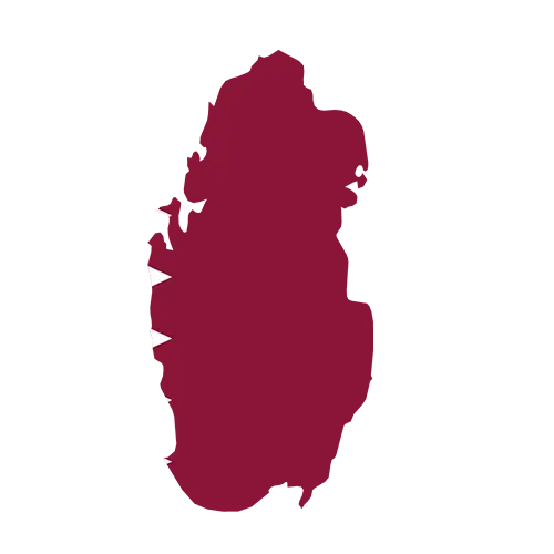 تلفیق نقشه و پرچم قطر