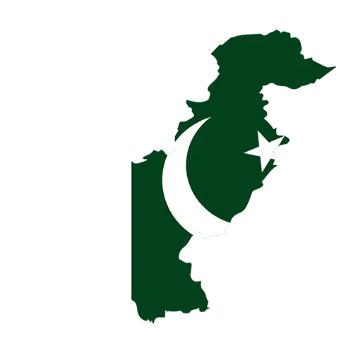 تلفیق نقشه و پرچم پاکستان